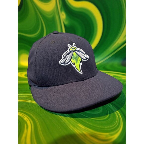 Columbia Fireflies New Era 59FIFTY Low Profile Cap 7 1/8 Navy Fitted Baseball Ha - Picture 1 of 7